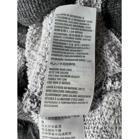 Gilly Hicks Gray Zip Up Hoodie Women Size Medium Long Sleeve Sweatshirt - Picture 8 of 9